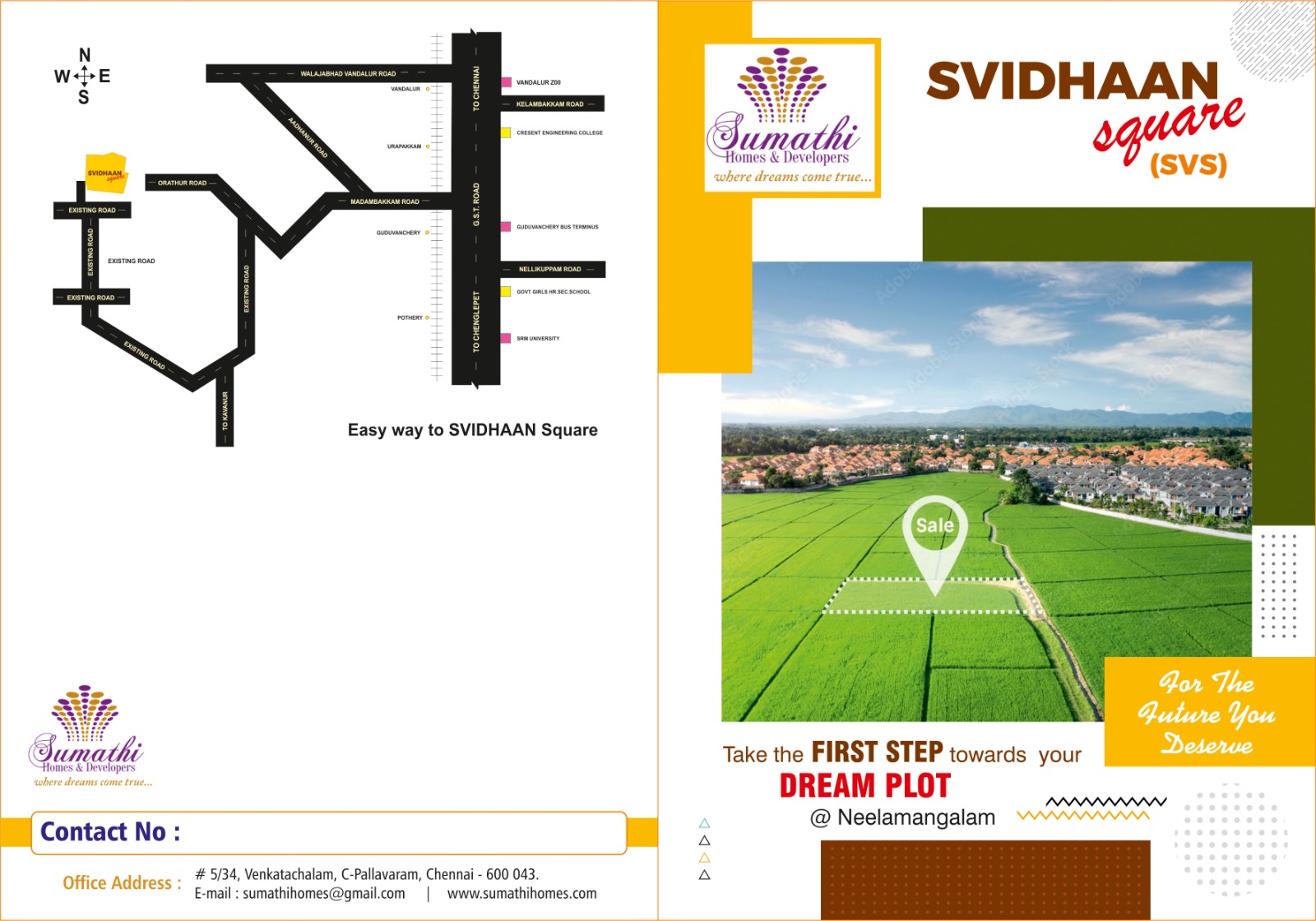 DTCP approved plots by Sumathi Homes